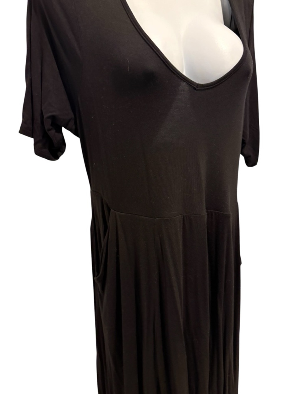 TORRID Women’s Super Soft Skater Mini Dress Black Size 0/L - Picture 3 of 13